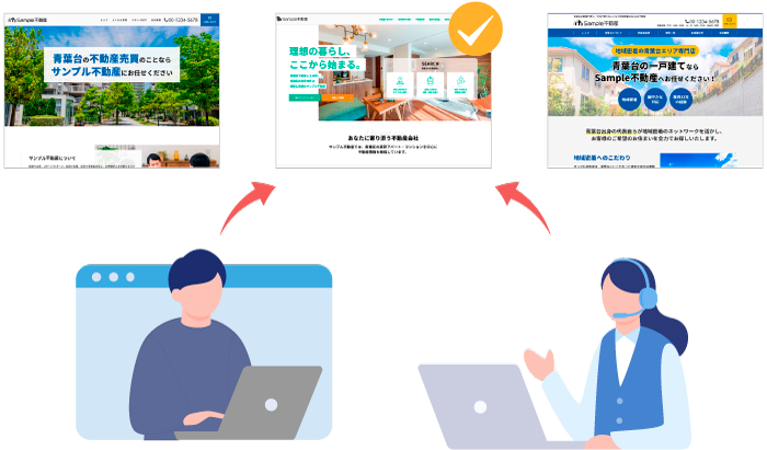 開業者のためのホームページ制作サービス